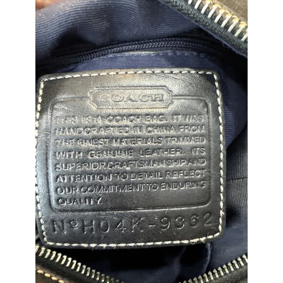 Coach 11x11 Crossbody Black Monogram Tassle Handbag H04K-9362 - Picture 5 of 5